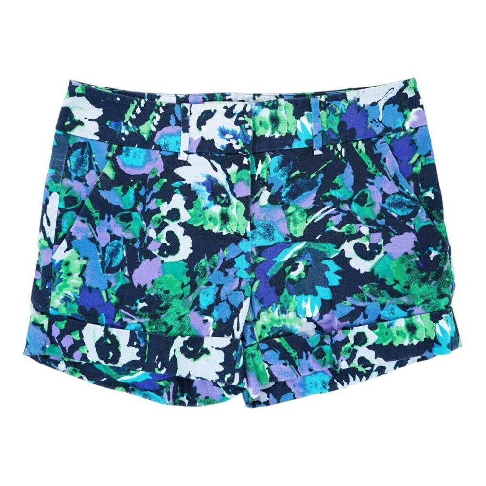 New York & Company Floral Womens Chino Shorts Size 4